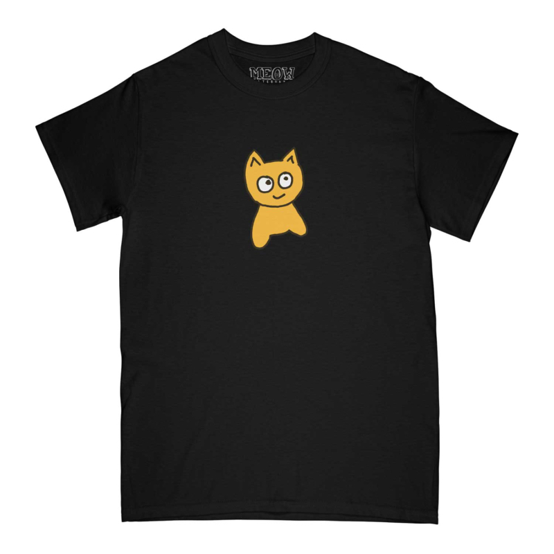 meow big cat tee black