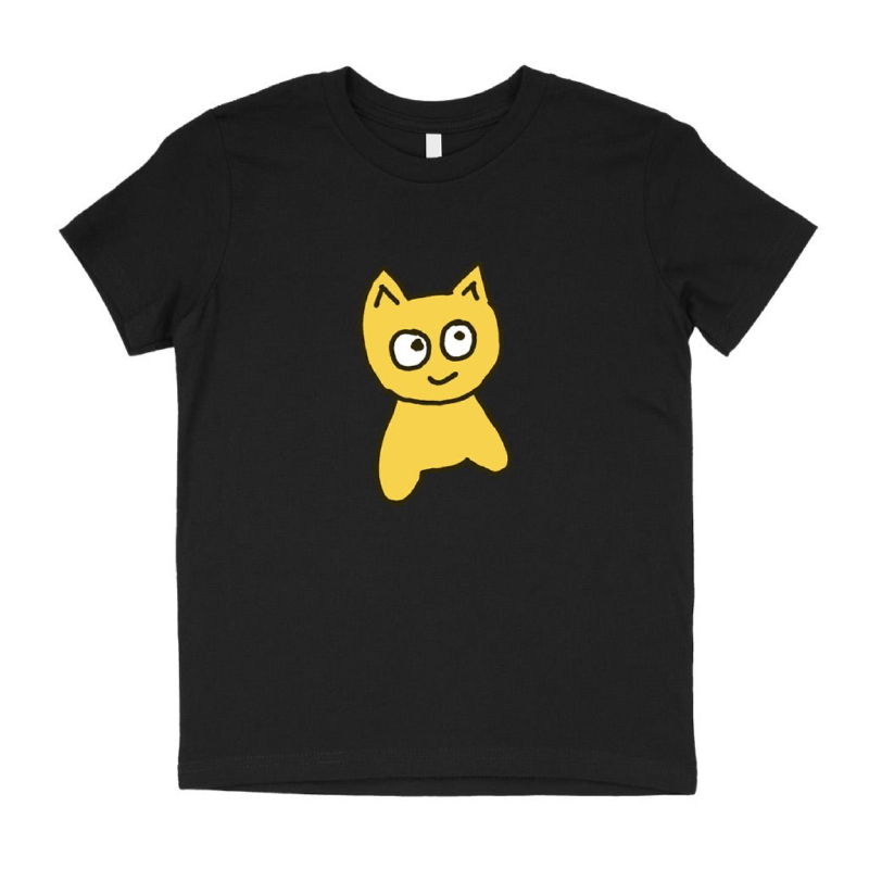 meow big cat tee youth black