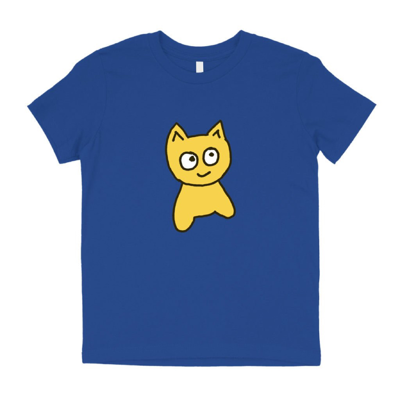 meow big cat tee youth royal